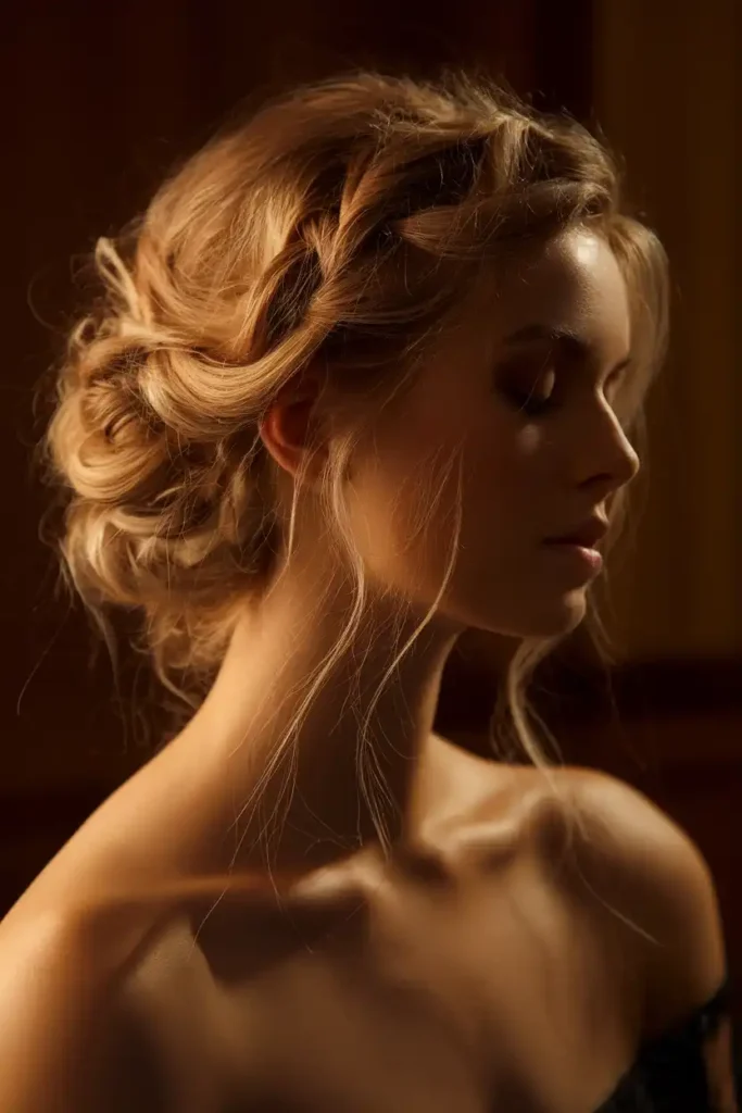 Voluminous Updo Styles That Expose the Neck
