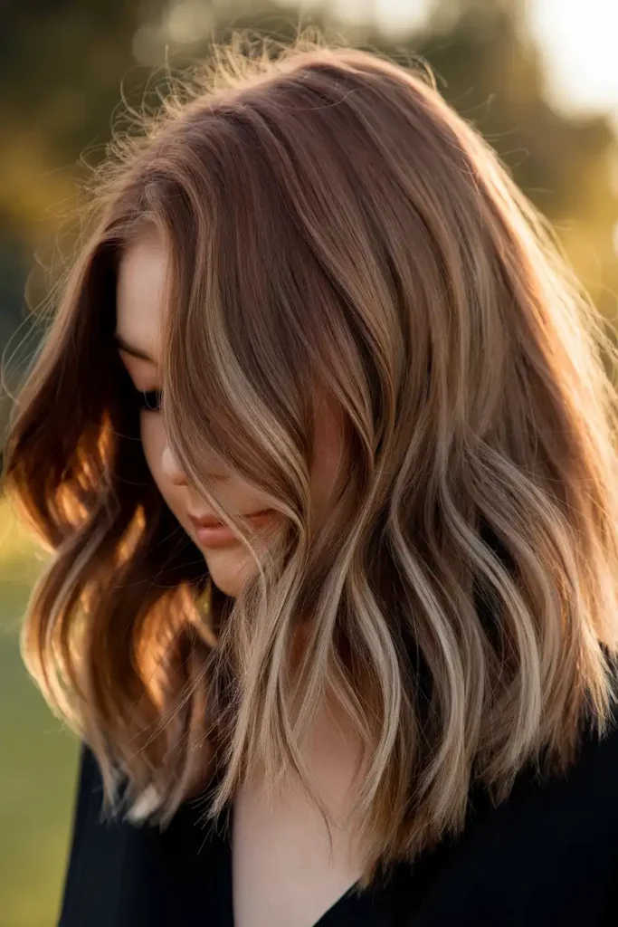 Warm Brunette Tones With a Sun-Kissed Finish