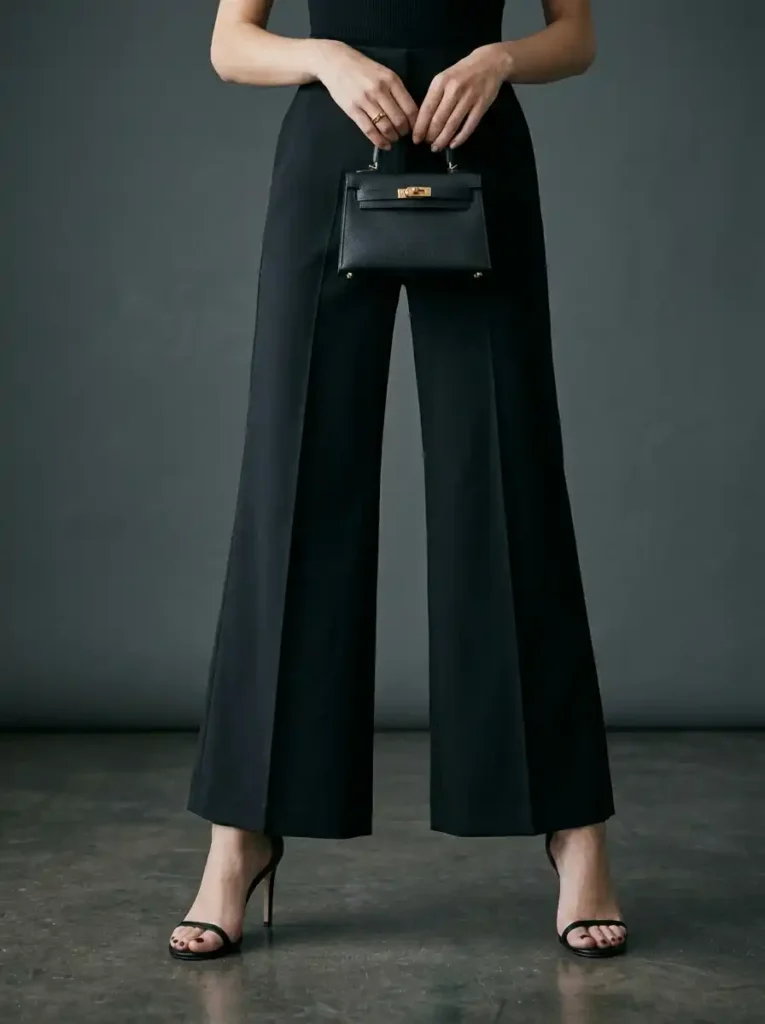 Wide-Leg Trousers Dressed Up for a Night Out