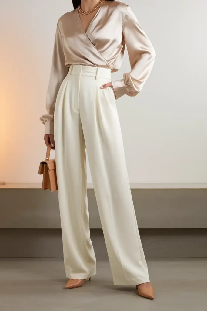 Wide-Leg Trousers Styled Like a Fashion Editor
