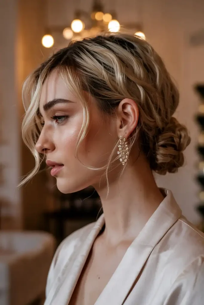 The Effortless Low Bun With Wispy Tendrils