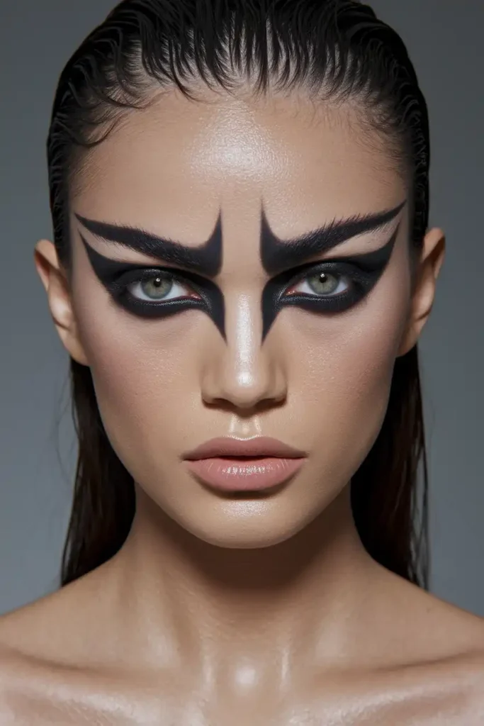 Balance Intense Eyes with Bare Lips
