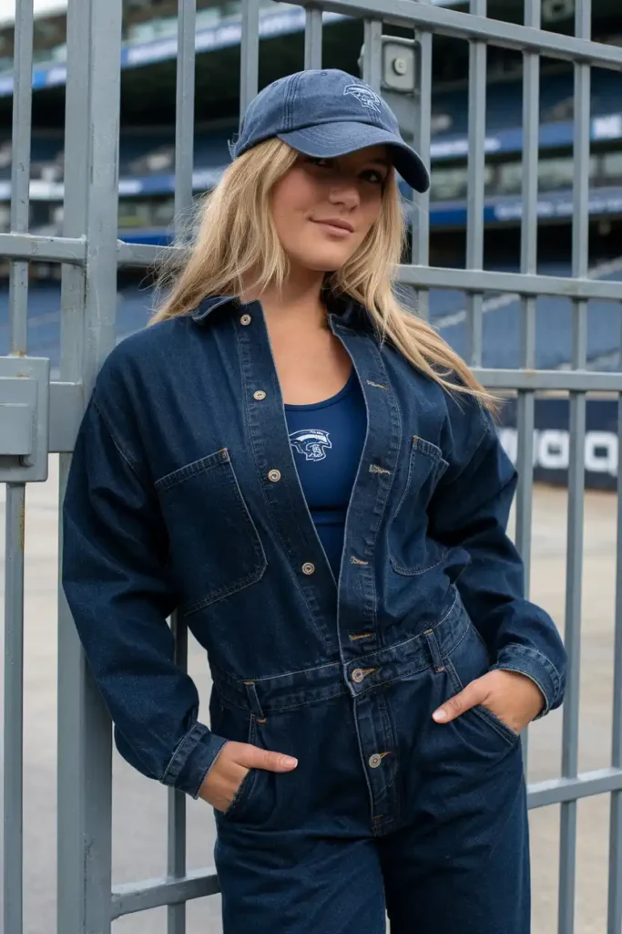 Boilersuit with a Team Cap