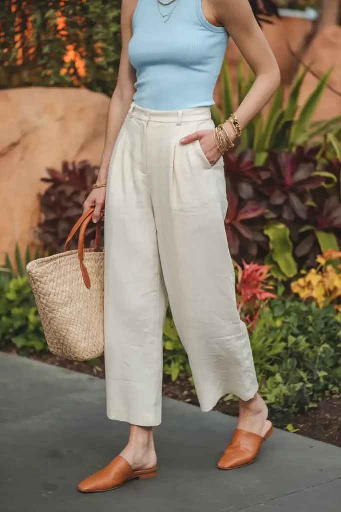 Breezy Linen Pants for a More Elevated Park Look