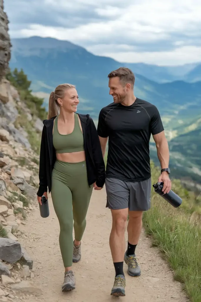 Casual Athleisure for an Active Birthday Hike and Brewery Date