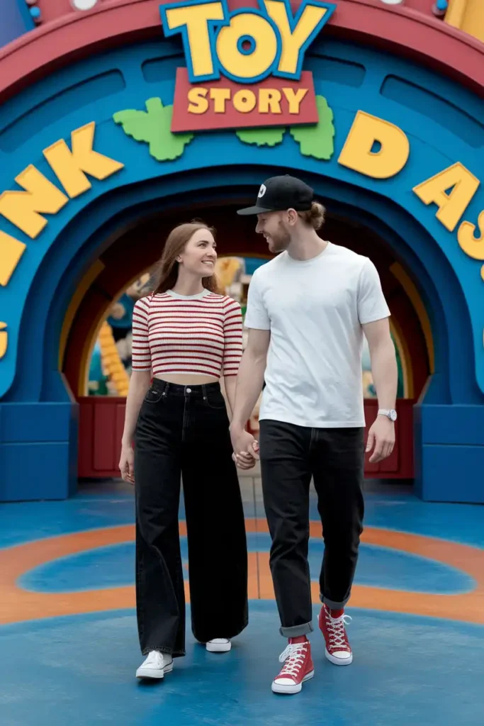 Couples Who Coordinate in Red, Black, and White