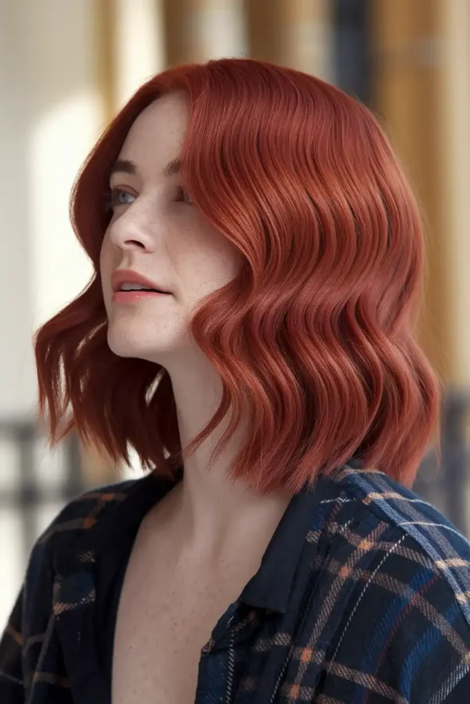 Dark Copper Red Hair for a Bold Warm Tone