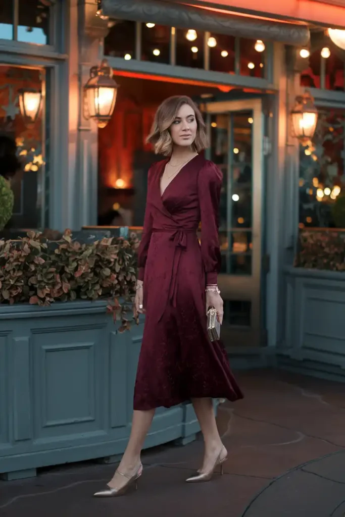 Dressed Up Disney With a Midi Wrap Dress