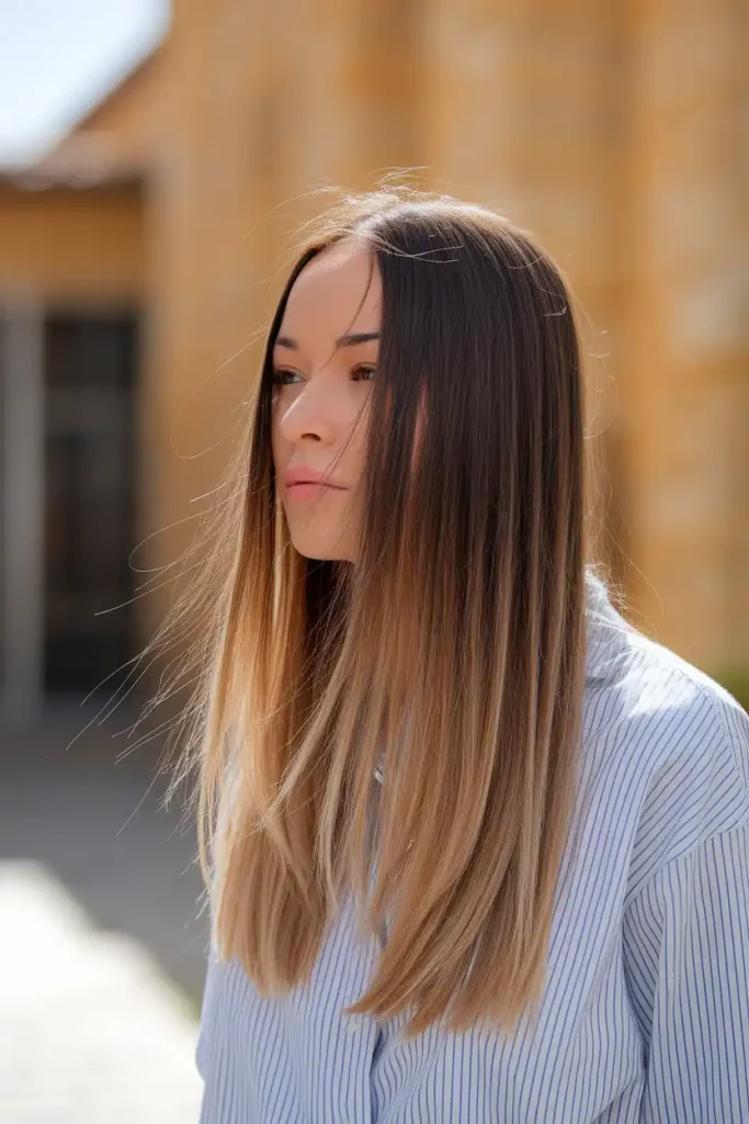 Effortless Air-Dried Long Straight Cut for Low-Maintenance Lifestyles