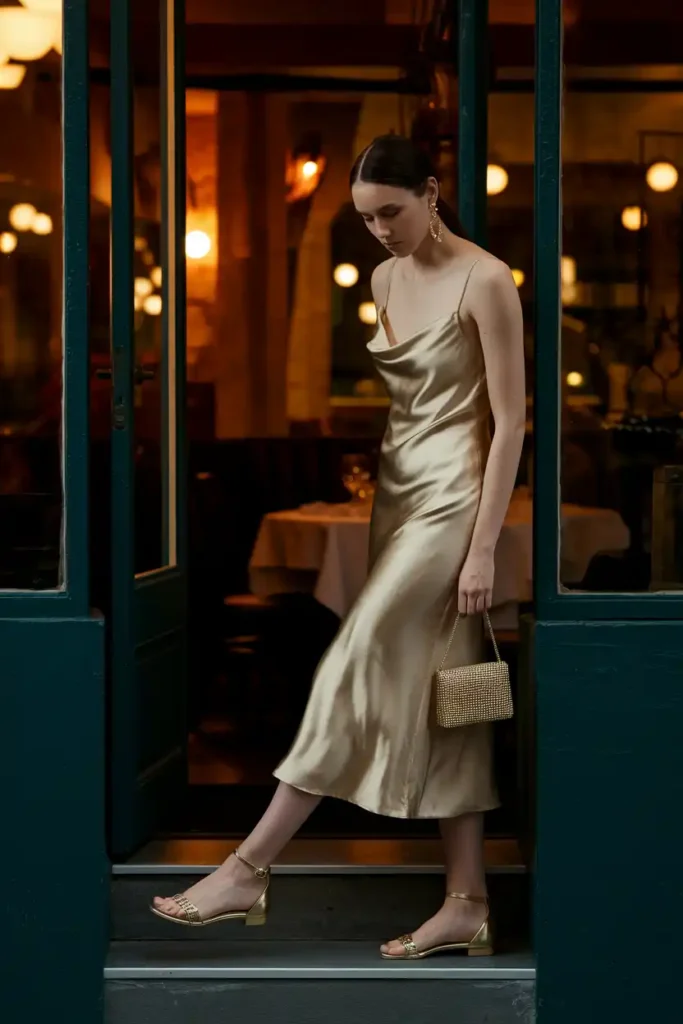 Evening Casual Looks That Work With Dressy Jelly Shoes