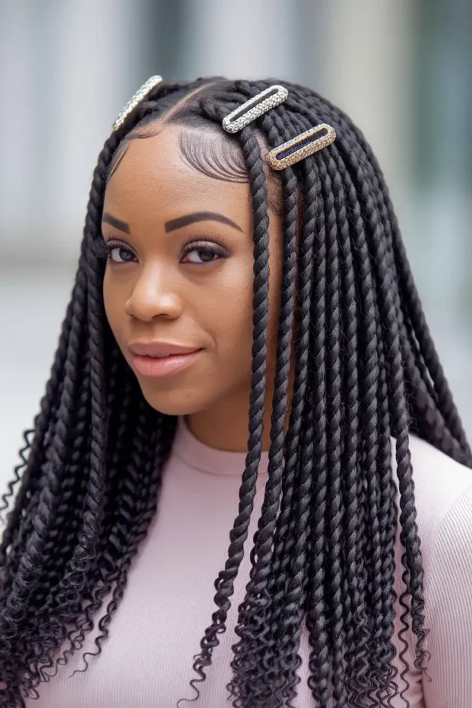 Flat Twists With a Decorative Front Section