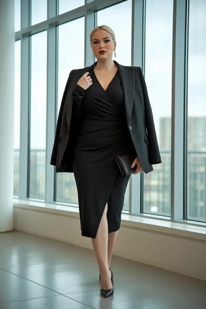 Gothic Aesthetic Workwear for Plus-Size and Curvy Body Types