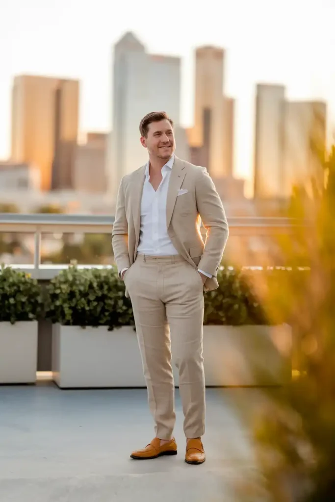 Groom Outfit Formulas That Handle Desert Heat Without Looking Sloppy