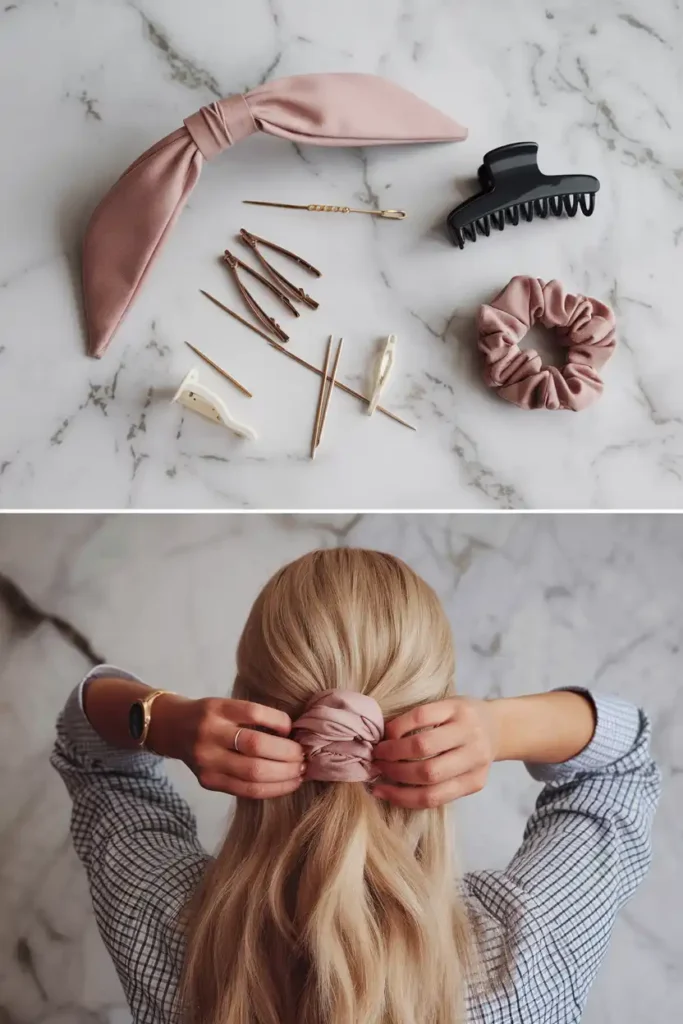 Hairstyles Using Hair Accessories That Add Volume to Thin Hair