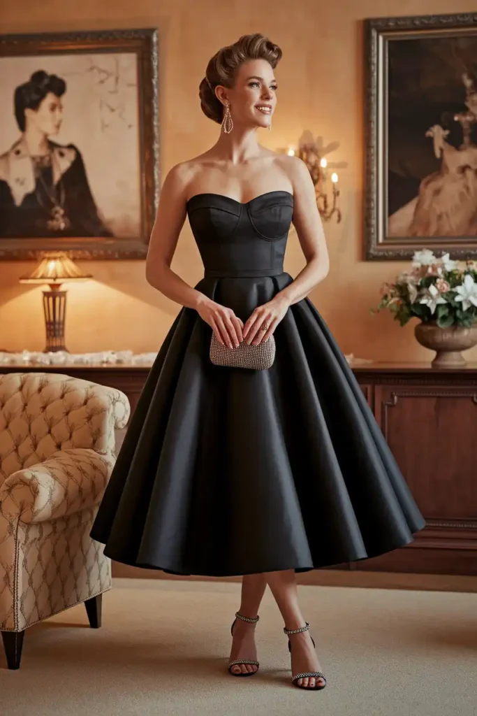 How to Adapt Old Hollywood Style for a Cocktail Length Dress
