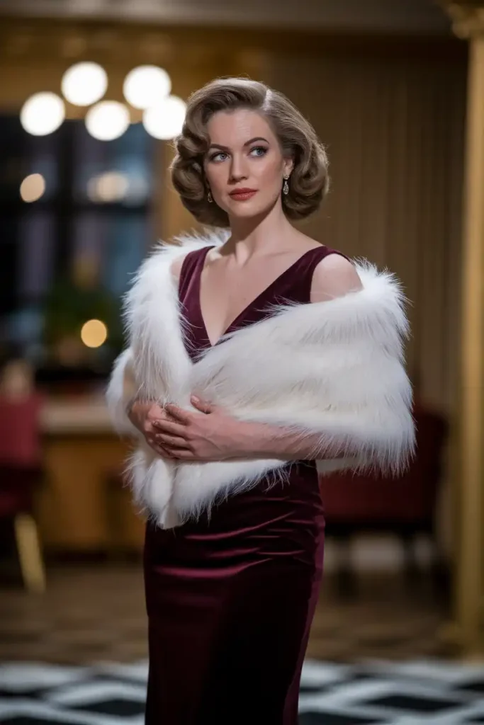 How to Style a Fur Stole or Cape for a Winter Hollywood Look