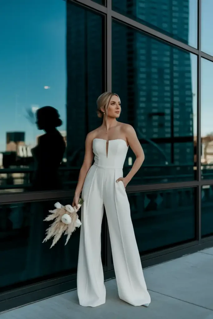 Jumpsuits Are the Most Underrated Vegas Bridal Option