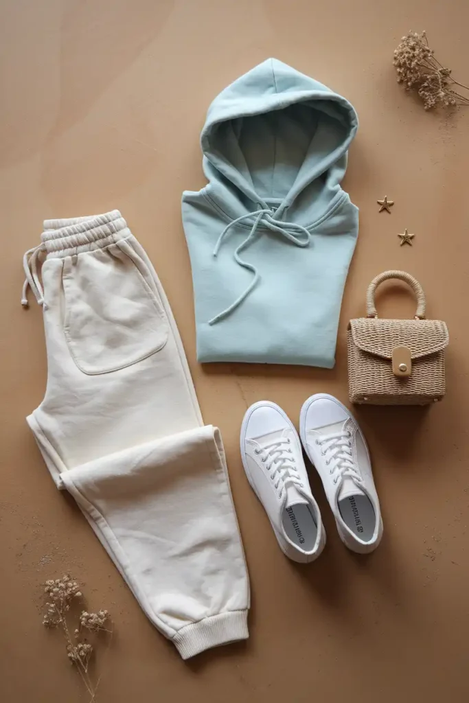 Linen Joggers and a Cropped Hoodie