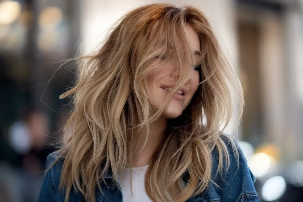 Long Layered Wavy Haircut for Natural Texture