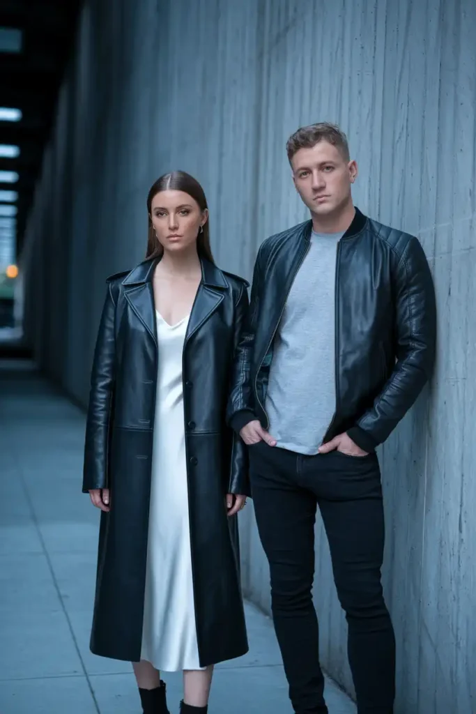 Modern Minimalist Leather Accents for Edgy City Nights
