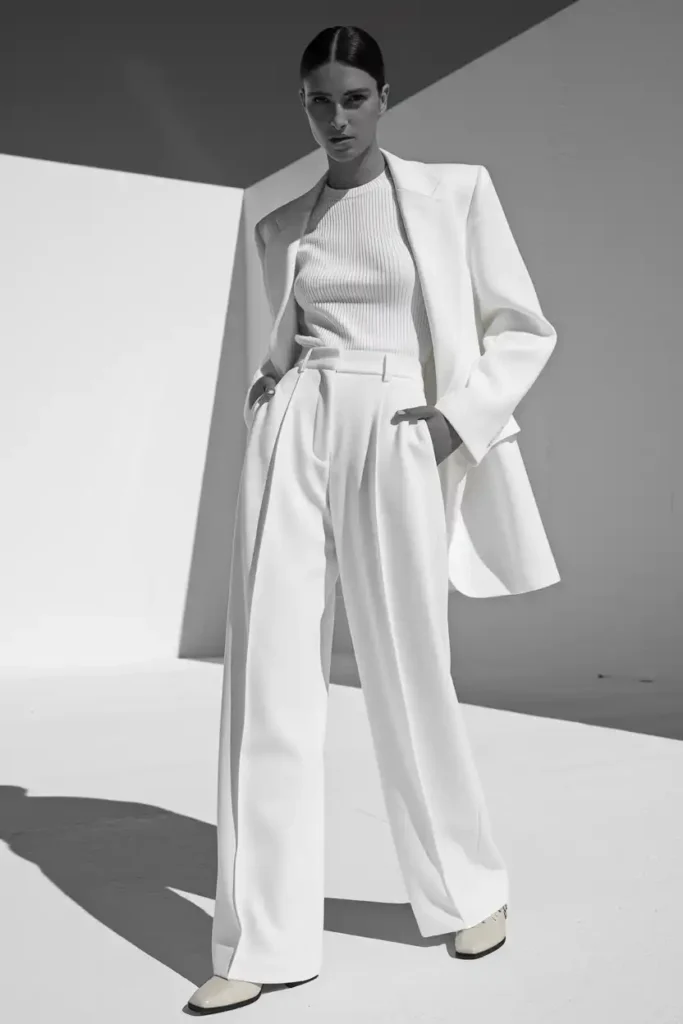 Monochrome All-White Outfit