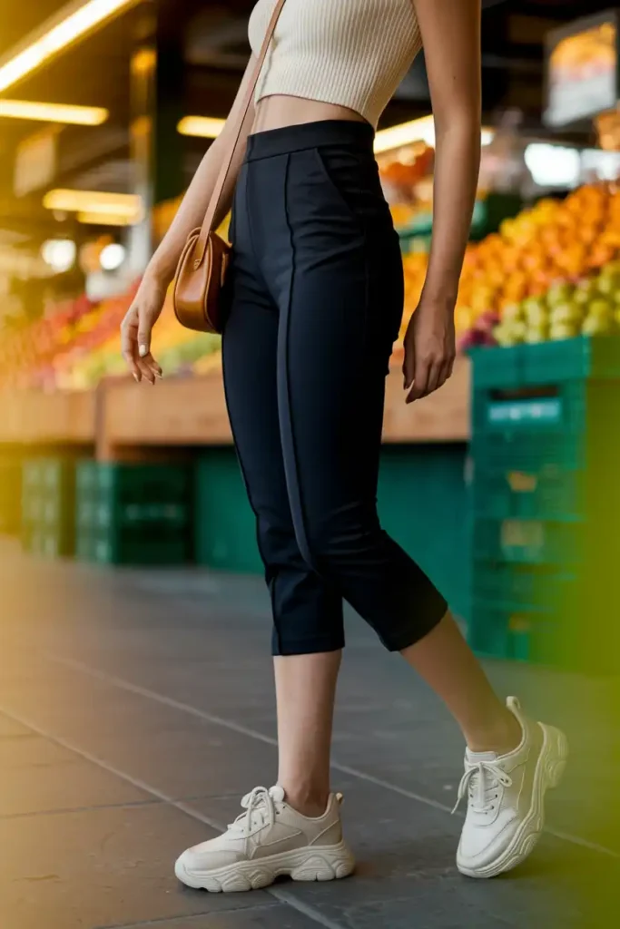 Pairing Capri Pants With a Crop Top for a Balanced Look