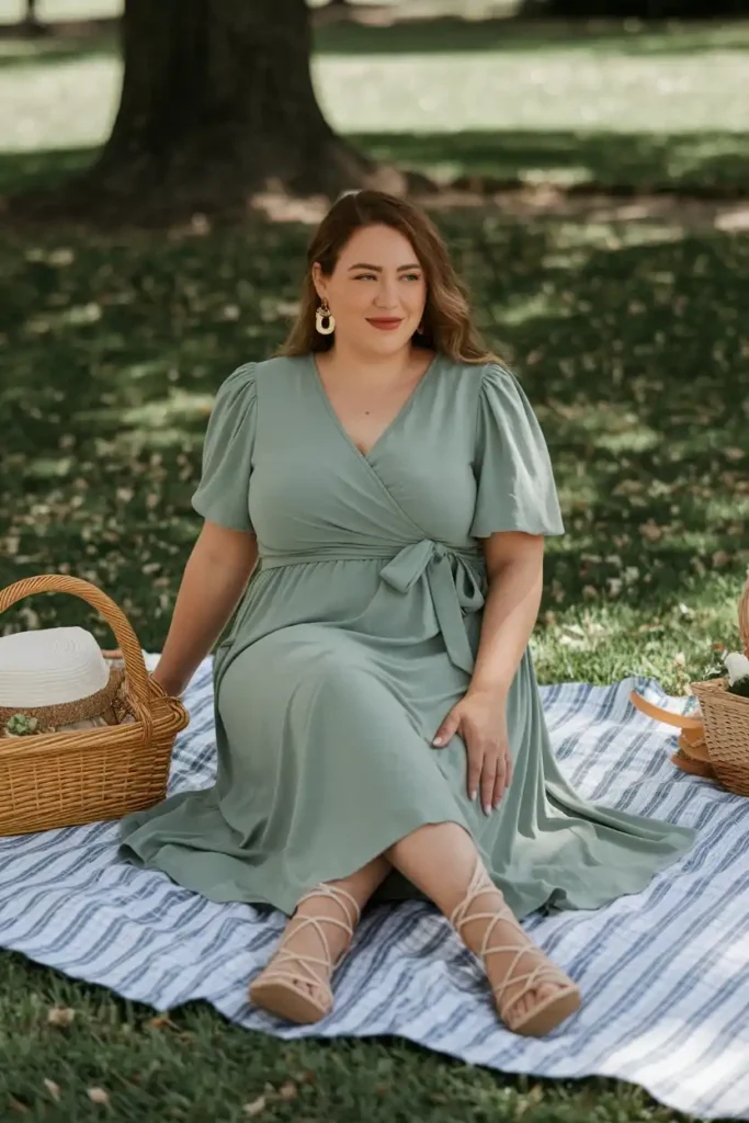 Picnic Date Outfit Ideas for Curvy Women
