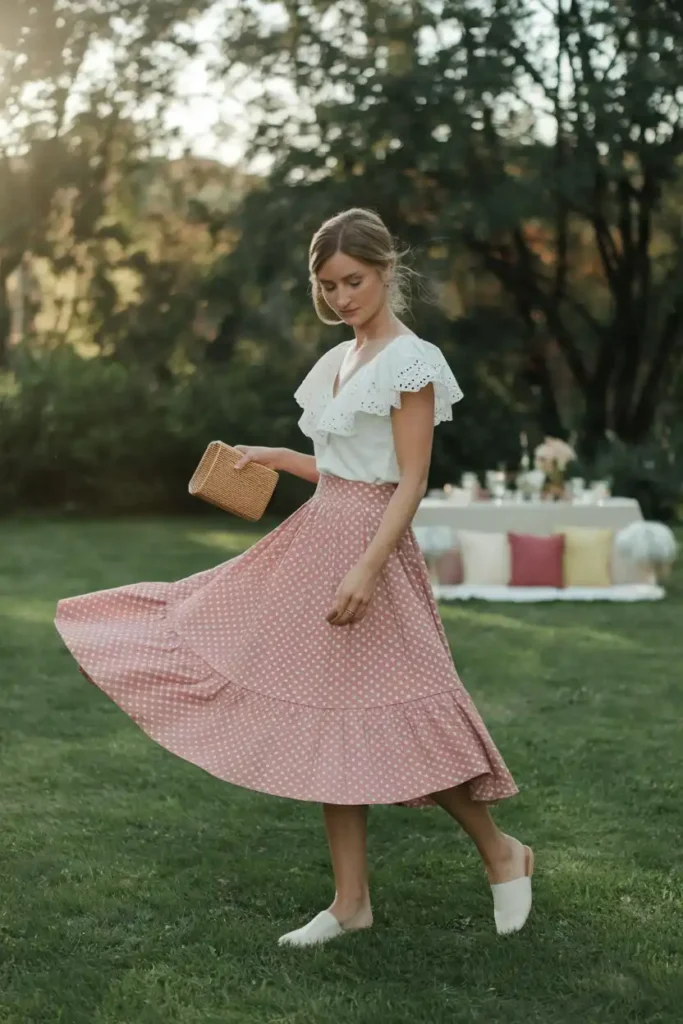 Picnic Outfit Ideas With a Skirt for a Feminine Touch