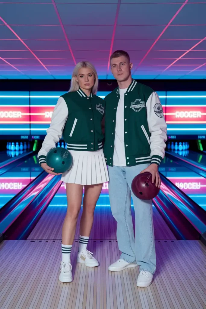 Retro Varsity Vibes for a Casual Bowling or Arcade Birthday