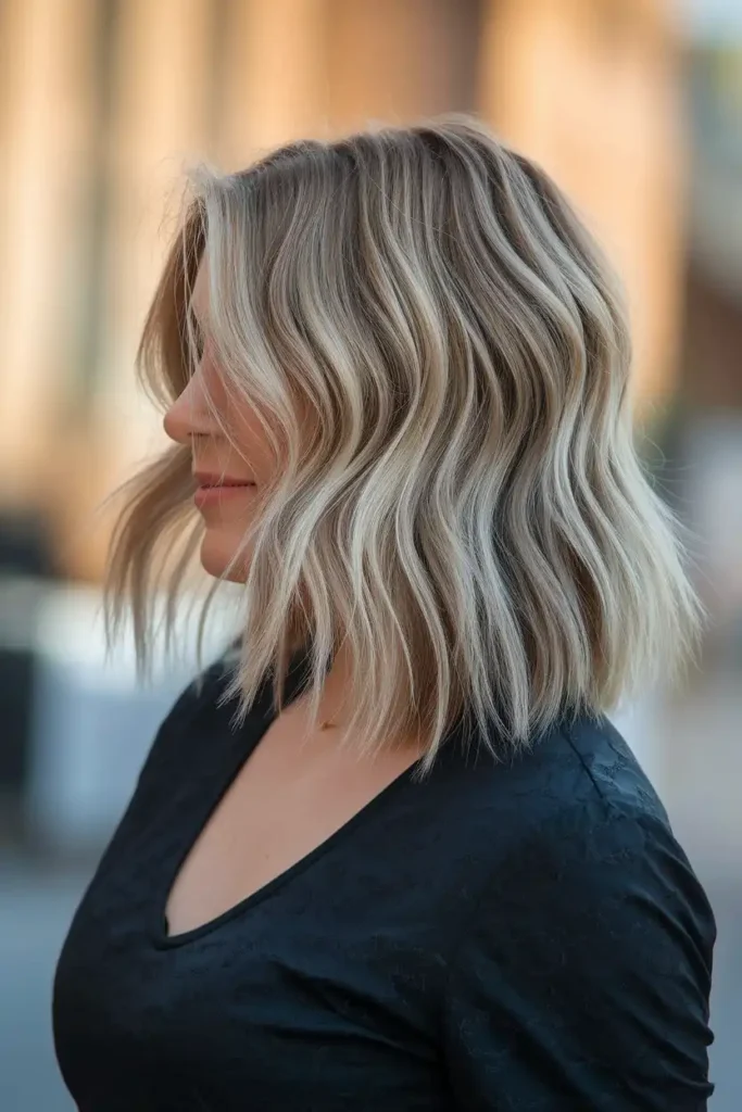 Shag Haircut for Medium Hair with Light Waves