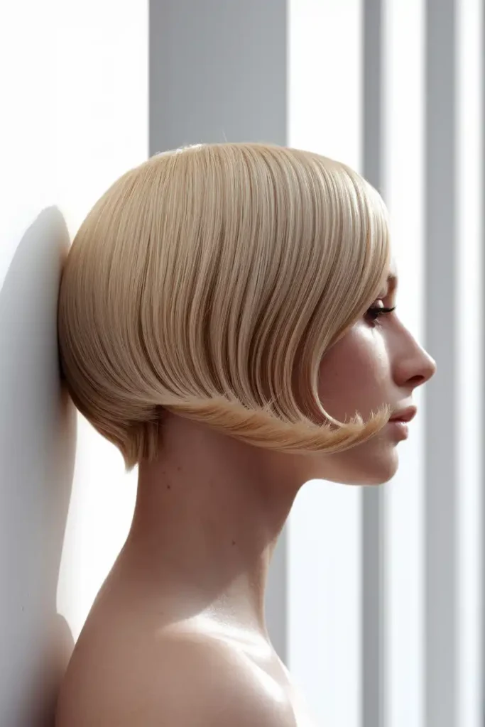 Short Bob With a Slight Inward Curl