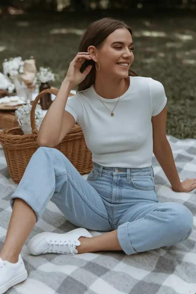 Simple Outfit Formula for a First Picnic Date