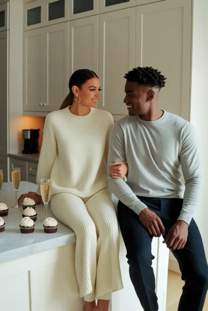 Smart Casual Knitwear for Cozy Home Celebrations