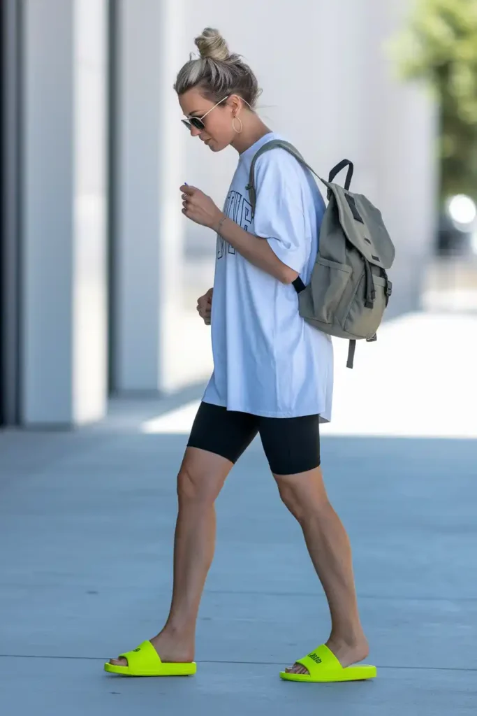 Sporty Athleisure Looks Upgraded With Jelly Slides
