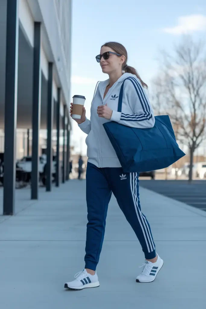 Styling Adidas Pants for a School Run or Mom Day