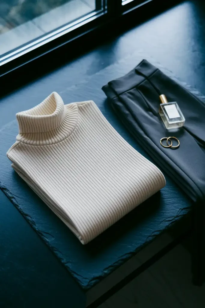 Styling a Turtleneck for That Signature SF Cool