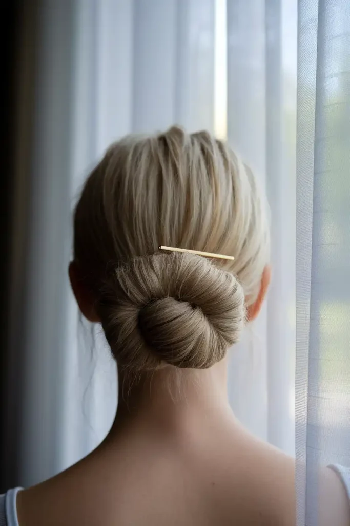 Textured Low Bun