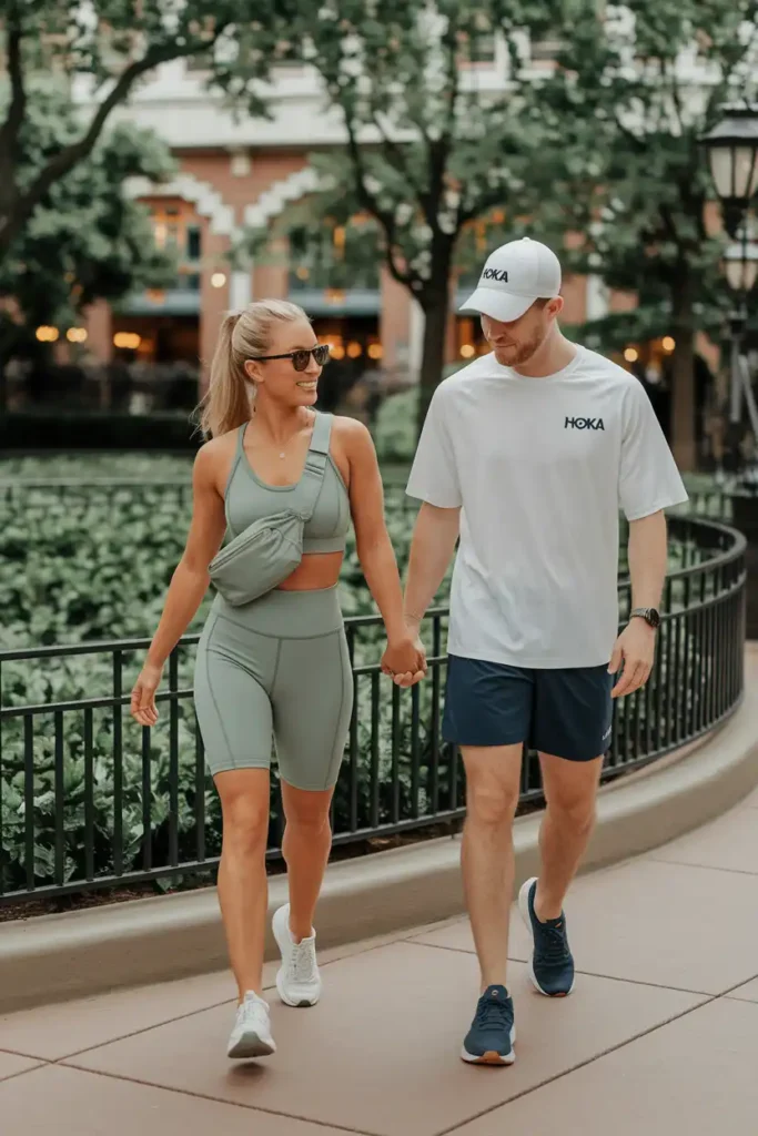 The Athleisure Couple Who Still Looks Put-Together