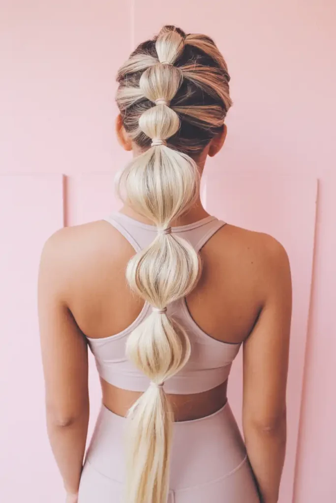 The Bubble Braid Ponytail