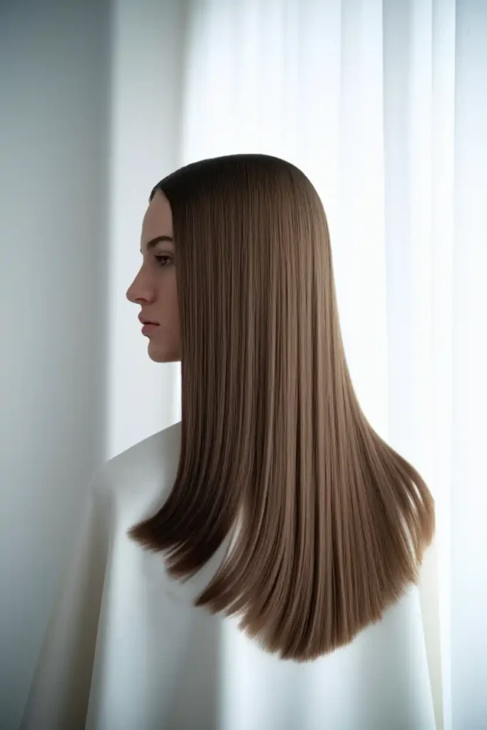 The Classic Blunt Cut for Oval Faces
