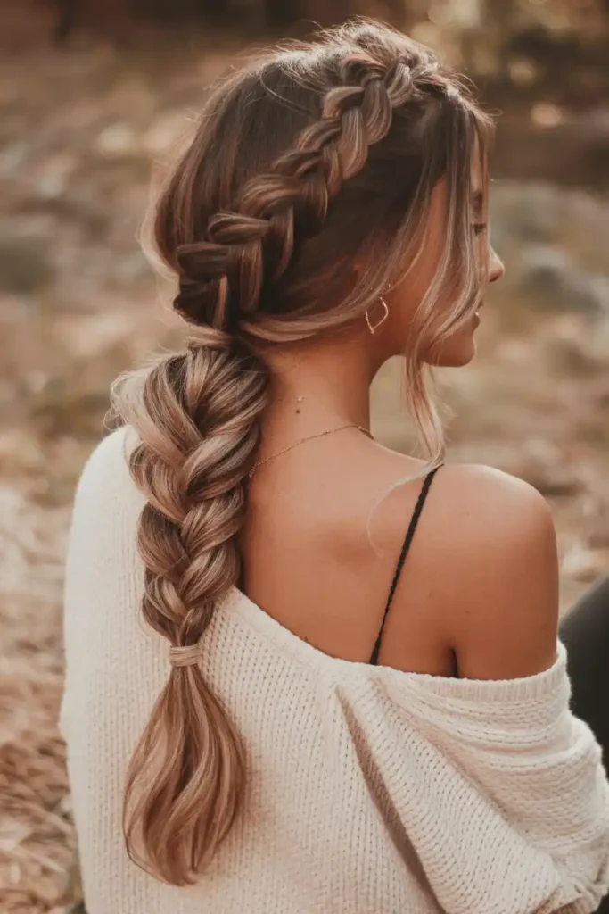 The Fishtail Side Ponytail