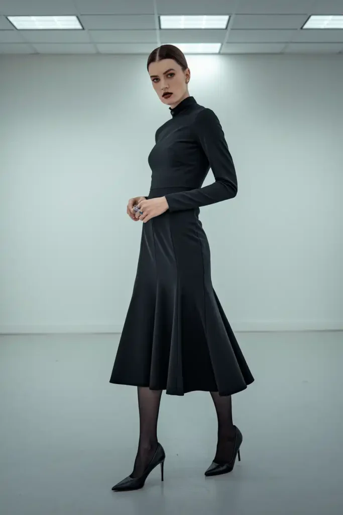 The Fitted Black Dress That Does Everything