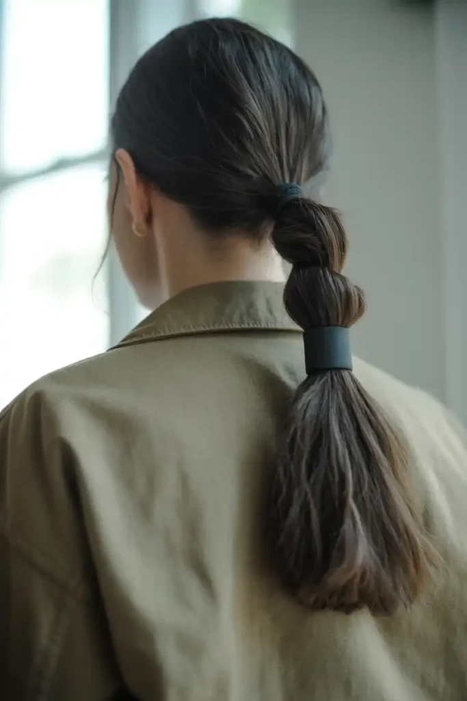 The Low Twisted Ponytail