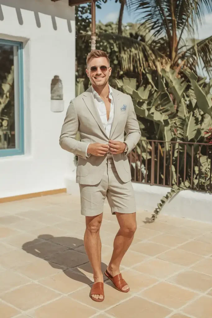 The Short Suit for a Summer Ceremony