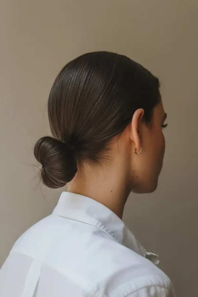 The Slicked-Back Low Bun