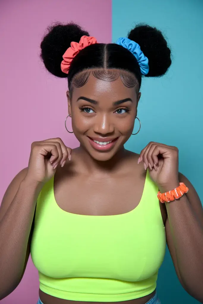 Two Puffs With a Zigzag Part