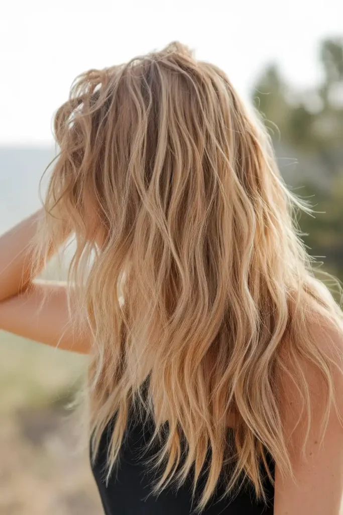 V Cut With Beach Waves