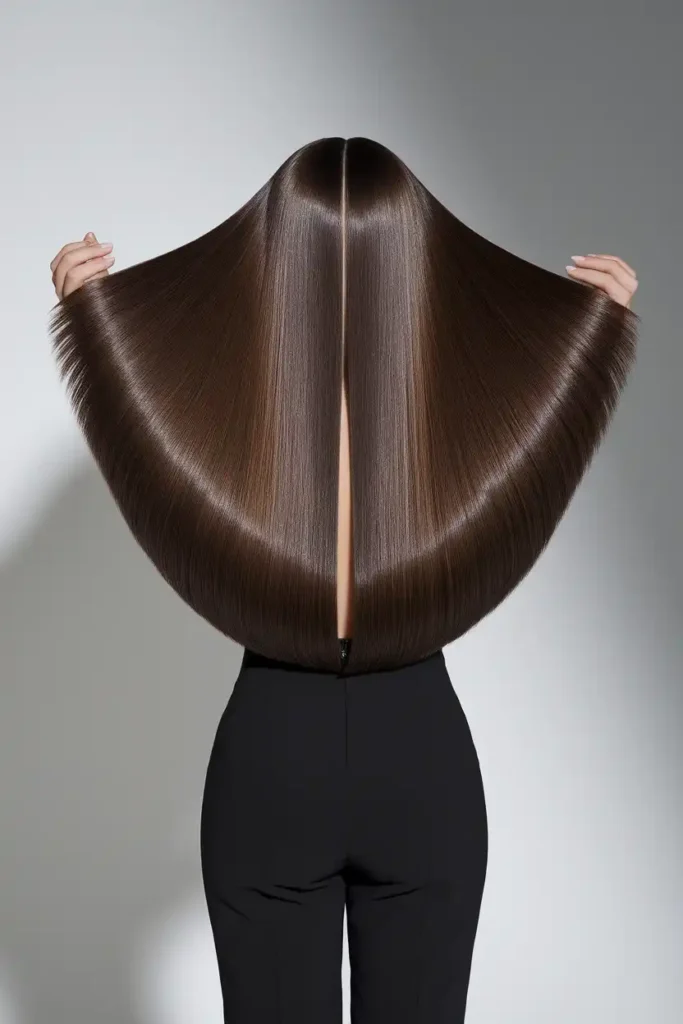 V Cut With a Center Part
