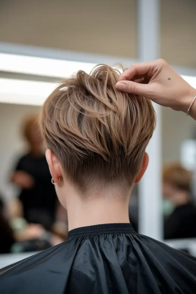 V Cut for Growing Out a Pixie
