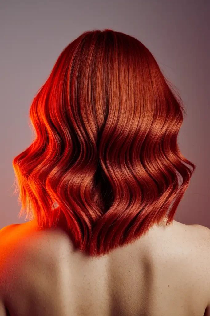 V Cut on Red or Copper-Toned Hair